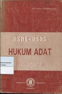 Image of Asas-Asas Hukum Adat : (suatu pengantar)