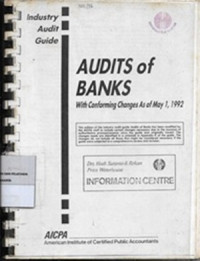Image of Audits Of Banks : With Conforming Changes As Of May 1, 1992