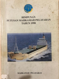 Image of Himpunan Putusan Mahkamah Pelayaran Tahun 1998