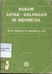 Image of Hukum Antar-Golongan ( Intergentiel ) Di Indonesia