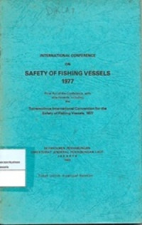 Image of International Conference On Safety Of Fishing Vessels 1977
