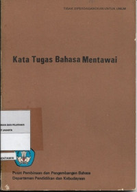 Image of Kata Tugas Bahasa Mentawai