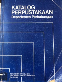 Image of Katalog Perpustakaan Departemen Perhubungan
