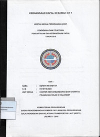 Image of Kebangsaan Kapal Di Bawah GT 7