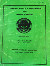 Image of Learning Models & Approaches And Lesson Planning