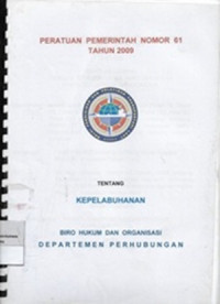 Image of Peraturan Pemerintah Nomor 61 Tahun 2009 Tentang Kepelabuhanan