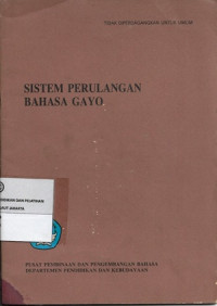 Image of Sistem Perulangan Bahasa Gayo