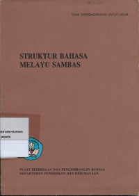 Image of Struktur Bahasa Melayu Sambas