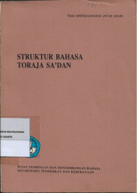 Image of Struktur Bahasa Toraja Sa'Dan